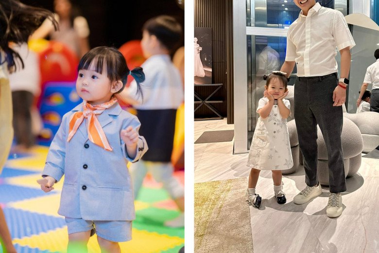 Đàm Thu Trang bầu vượt mặt vẫn chăm làm tóc cho con gái, mỗi ngày 1 kiểu, Lisa giữ kiểu tóc Na Tra quanh năm - 6