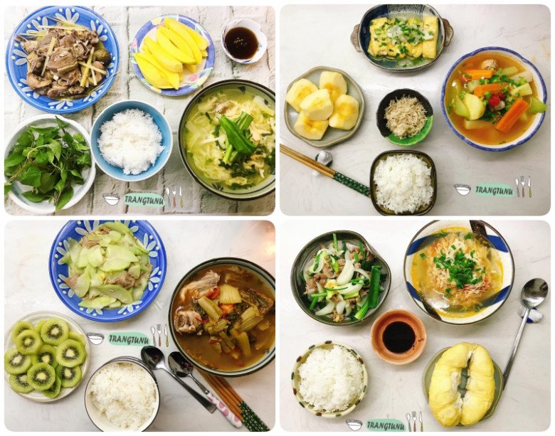 8X đơn thân khoe cơm 3 mẹ con cực ngon, bữa nào cũng đủ món xuất sắc ăn đứt sơn hào hải vị - 17