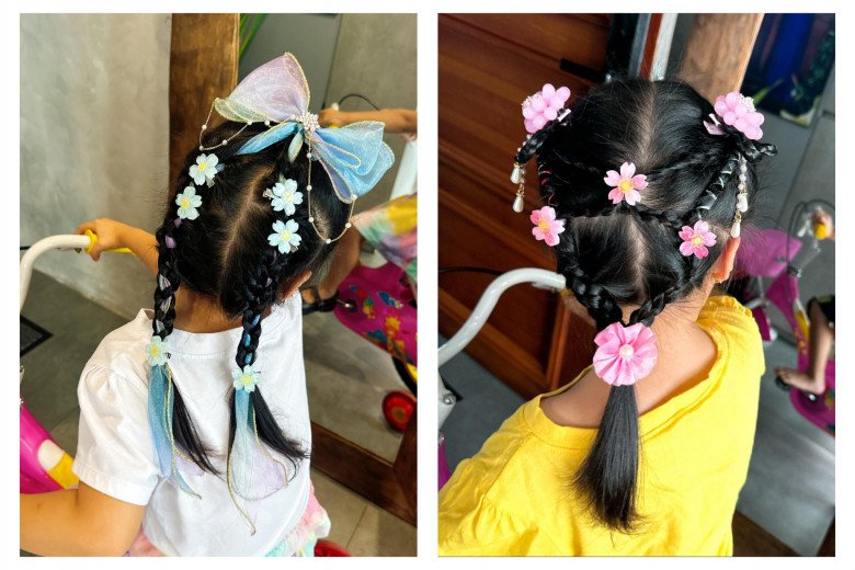 Con gái Lê Phương mặc đồ &#34;vượt size&#34;, 4 tuổi &#34;nhổ giò&#34; như người mẫu, biết tự phối đồ đi học - 9