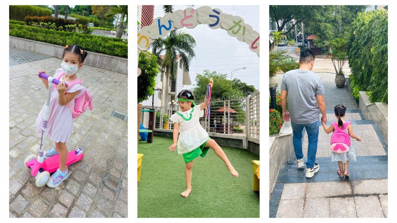 Con gái Lê Phương mặc đồ &#34;vượt size&#34;, 4 tuổi &#34;nhổ giò&#34; như người mẫu, biết tự phối đồ đi học - 7