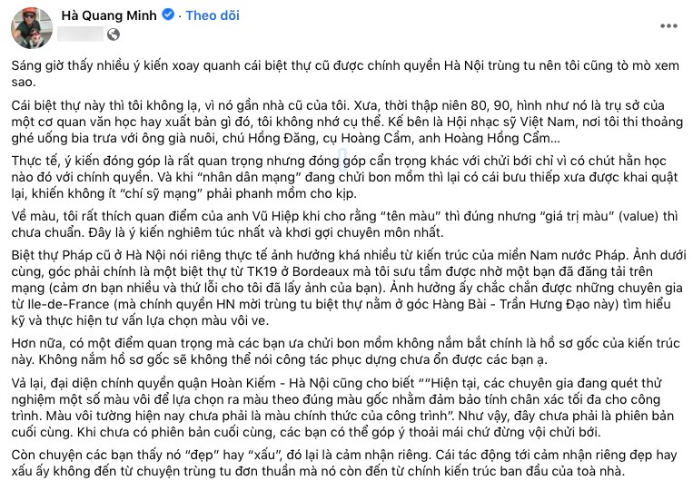 Ngôi biệt thự cổ 49 Trần Hưng Đạo là chủ đề &#34;nóng&#34; trên MXH: Muốn khôi phục đúng nguyên bản nhưng đẹp hay xấu vẫn gây tranh cãi - 4