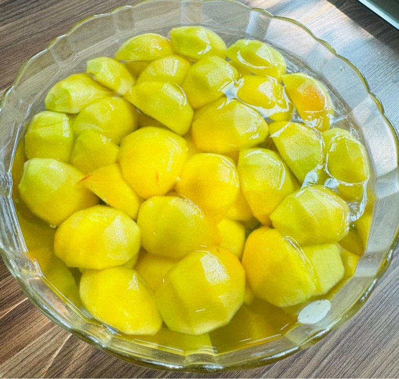 Nhanh tay làm ngay đào ngâm giòn tan, pha trà đào cam sả mát rười rượi thách thức nắng hè - 3