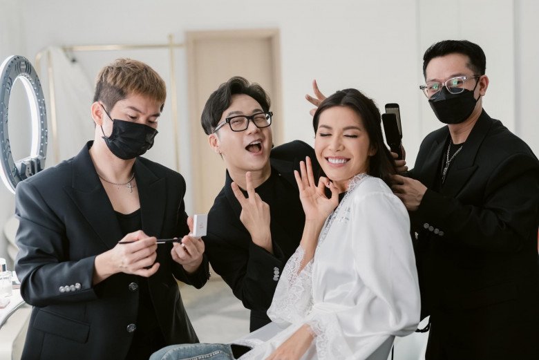 Siêu mẫu Minh Tú lấy chồng Tây, makeup trước 5 tiếng để chiếm trọn trái tim ông xã trong ngày cưới - 14