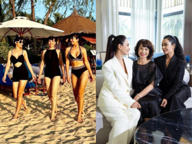 Nhan sắc 3 thế hệ nhà cặp siêu mẫu song sinh Thúy Hà - Thúy Hạnh khi diện bikini thả dáng siêu chuẩn