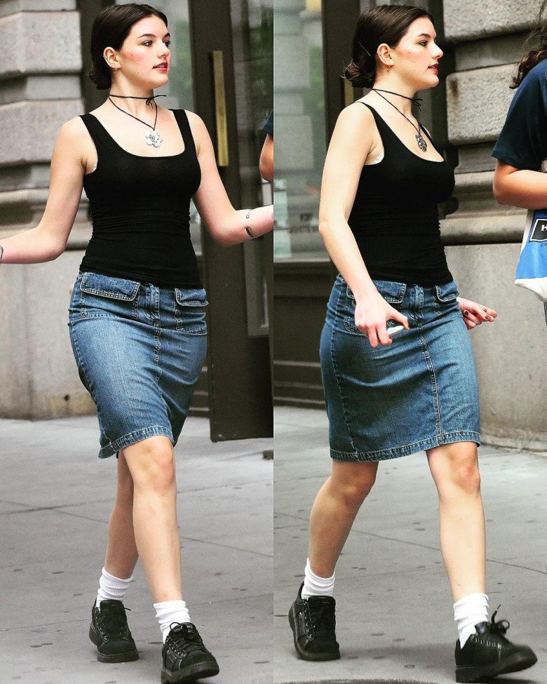 Suri Cruise vừa tròn 18 tuổi đã thay đổi cách ăn mặc, tự tin diện quần ngắn cũn ra phố - 6