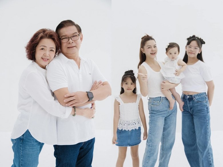 Khoe ảnh thời bé, Phạm Quỳnh Anh tiết lộ 3 con gái hưởng một điểm nhan sắc bao người ước nhưng không được - 4