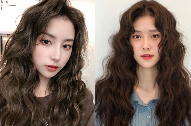 5 kiểu tóc uốn xoăn hợp nhất với nàng mặt tròn, giúp hóa thon gương mặt và giảm chục tuổi - 2