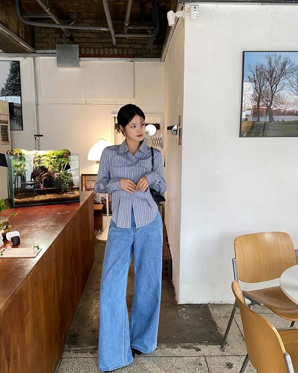 Không phải áo phông, cứ diện quần jeans với 4 kiểu áo này, chị em &#34;ăn gian&#34; tuổi tuyệt đối ngày hè - 5