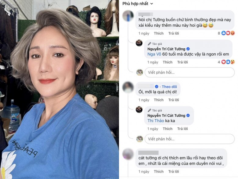 Sự thật về mái tóc bạc trắng cả đầu của Cát Tường khiến cư dân mạng phải chê già - 3