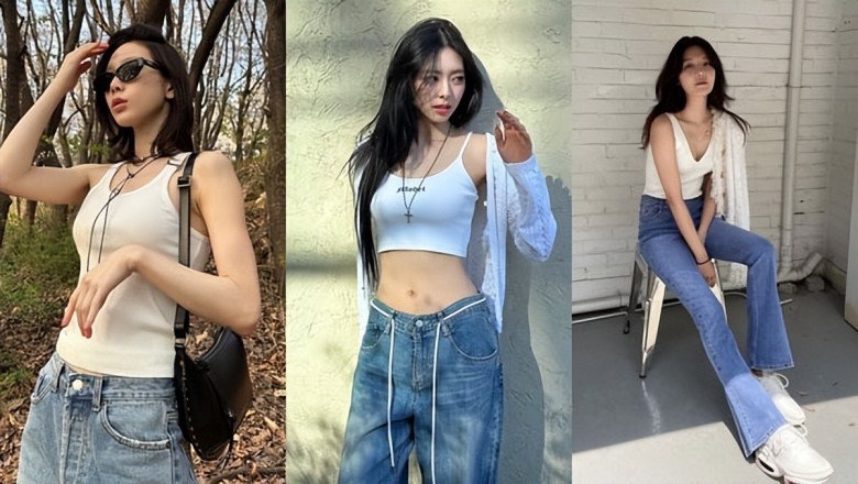 Top 8 outfit &#34;giải nhiệt&#34; mùa hè với áo ba lỗ, chị em diện đi làm vẫn thanh lịch - 1