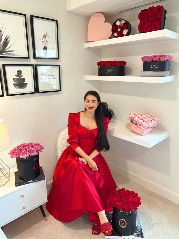Phạm Hương mặc chiếc đầm nuốt trọn vóc dáng nhưng lại có điểm chung với Vương phi Kate Middleton - 6