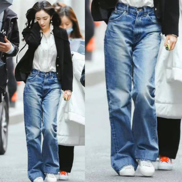Dương Mịch chân dài 1m nuột nà, nhưng hiếm khi diện quần jeans, fan phát hiện lý do mới vỡ lẽ - 6