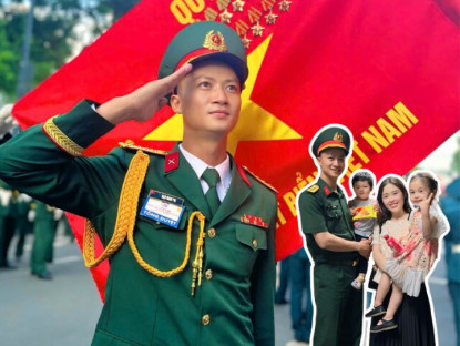 Gặp hậu phương nhỏ giữa đại lễ lớn 30/4: “Tự hào vì anh – người lính thầm lặng của em!”