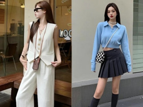 Hè đến áo dáng ngắn lại lên ngôi, các tín đồ thời trang đều diện theo cách này để trông cao và trẻ hơn