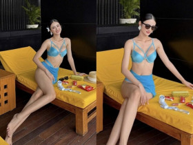 Tròn 1 tuần tham gia Miss World, Ý Nhi lần đầu tiên mặc bikini khoe body hút mắt nhưng fan hâm mộ lại thấy lo