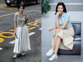 Kiểu áo mùa hè mặc với chân váy sang hơn sơ mi, diện đi làm ai cũng tưởng bạn “giàu ngầm”