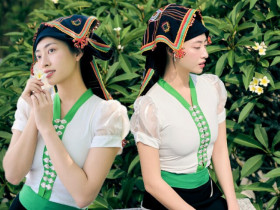 Xuất hiện cô gái đồng bào Thái mặc đồ truyền thống độc đáo đẹp phát sáng, hoá ra là "Hoa hậu Tiến sĩ" đình đám