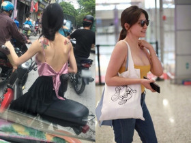 Loạt pha mặc áo hai dây lộ liễu của chị em khi đến hè khiến dân tình "xỉu ngang", gây mất điểm trầm trọng