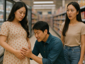 Gặp chồng cũ đang đi cùng cô gái khác, anh bất ngờ cúi xuống xoa bụng bầu của tôi