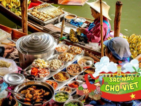 Khu chợ là niềm tự hào của người Cà Mau, hút tới 700 lượt khách mỗi ngày, khách Tây đến ai cũng thích mê