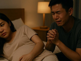 Đêm ngủ tôi nói mơ một câu, chồng bỗng quỳ xuống xin lỗi khiến tim tôi như bị ai bóp nghẹt