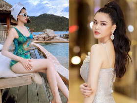 Cùng sinh năm 1989: Trương Quỳnh Anh giống chị gái của con trai 13 tuổi, Tâm Tít đẹp mướt mát sánh bước chồng đại gia
