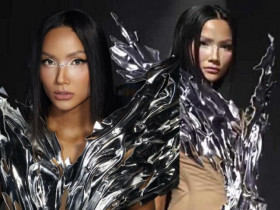 H'Hen Niê catwalk trên giày cao gần 10 phân với bụng bầu 4 tháng, phải chăng quá mạo hiểm trong thai kỳ