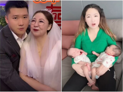 Phú bà lấy trai trẻ kém 11 tuổi, sinh đôi ở tuổi 40, được bố mẹ chồng cưng như trứng