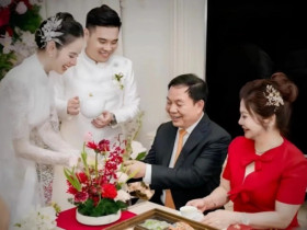 Vừa tổ chức đám hỏi xong, nàng dâu hào môn 2k2 tự tin công khai thân thế gia đình chồng