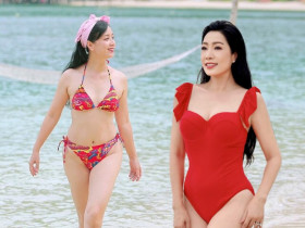 Mỹ nhân Vbiz đã lên chức "bà ngoại" mà dung nhan trẻ mãi, U60 đường cong mướt mắt chẳng kém gái đôi mươi
