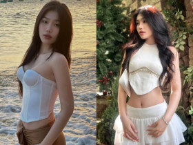 "Cỗ máy nói" vừa đạt giải Á hậu chuộng đồ bình dân: Mặc croptop, váy ôm vài trăm nghìn vẫn đẹp xịn như hàng hiệu