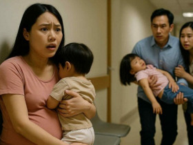 Tôi ôm con sốt chờ ở hành lang bệnh viện, chết lặng khi thấy chồng đưa một đứa trẻ khác đi cấp cứu