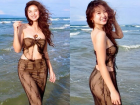 Cô gái tuổi trăng tròn chăm diện váy mỏng tang ôm sát khoe dáng "thắt đáy lưng ong", là con của cựu VĐV nổi tiếng
