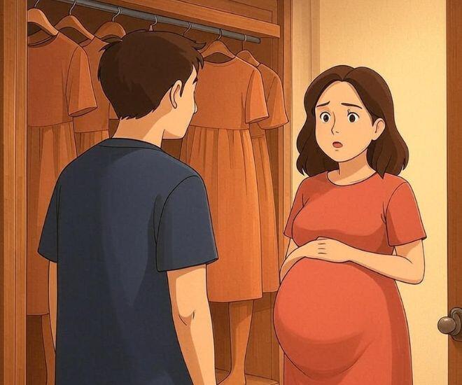 Chồng mua 3 chiếc váy bầu giống hệt nhau, vợ tưởng anh tiết kiệm cho đến khi phát hiện sự thật - 1
