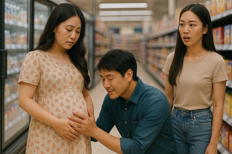 Gặp chồng cũ đang đi cùng cô gái khác, anh bất ngờ cúi xuống xoa bụng bầu của tôi - 2