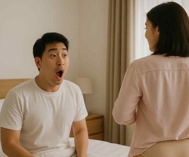 Vợ đi công tác 2 tuần, tôi giục ngủ sớm vì nhớ quá, nào ngờ suýt ngất khi cô ấy thay đồ - 1