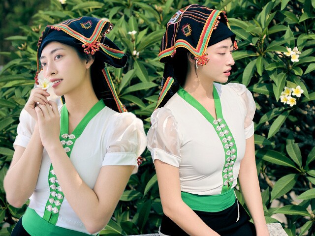 Xuất hiện cô gái đồng bào Thái mặc đồ truyền thống độc đáo đẹp phát sáng, hoá ra là &#34;Hoa hậu Tiến sĩ&#34; đình đám - 1
