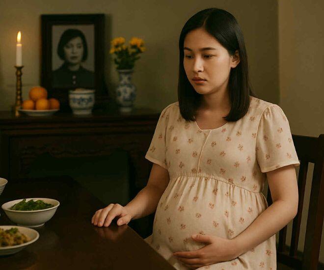 Mang bầu về ra mắt, tôi lặng người khi thấy bức ảnh trên bàn thờ nhà chồng - 1