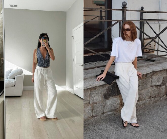 Mặc quần linen trắng mang giày gì cho đậm chất tiểu thư? Tham khảo ngay 8 mẫu giày này để diện linen đẹp như gái Pháp - 1