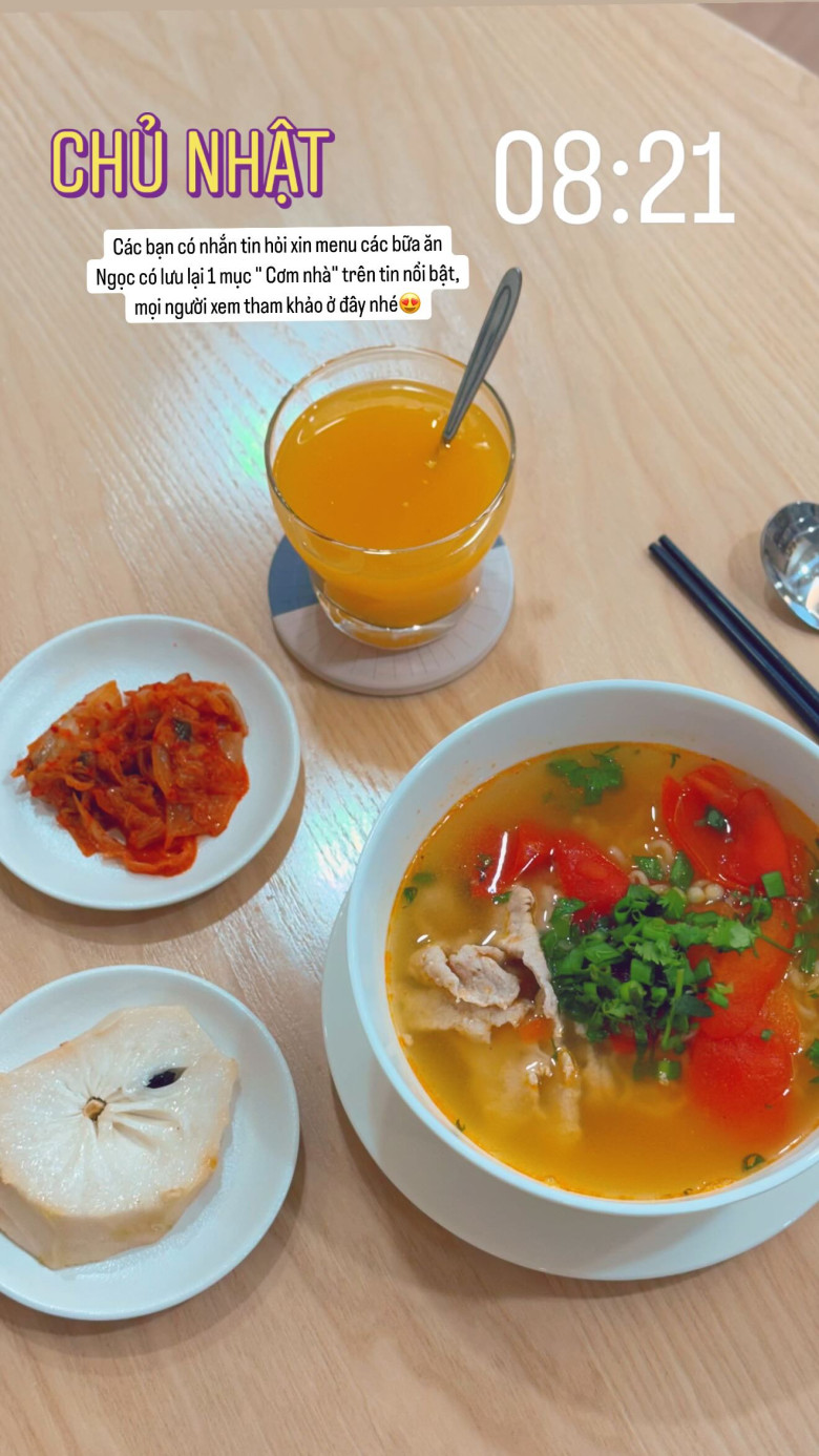 Soi bữa ăn trước và sau sinh của Mai Ngọc, đầy đủ món ngon nhưng luôn theo công thức "1 nước - 1 mốc giờ" giữ dáng đẹp - 4