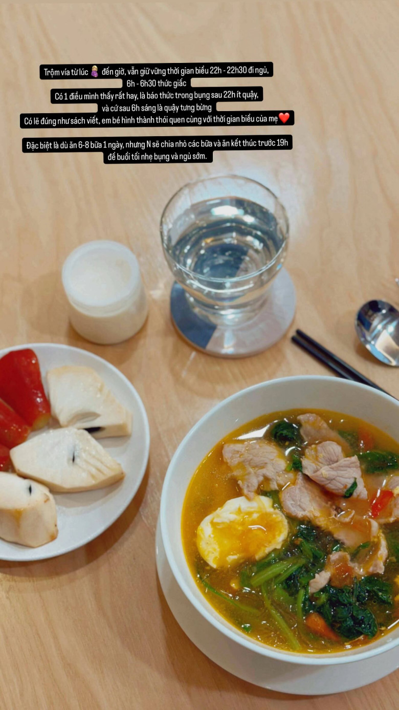 Soi bữa ăn trước và sau sinh của Mai Ngọc, đầy đủ món ngon nhưng luôn theo công thức "1 nước - 1 mốc giờ" giữ dáng đẹp - 11