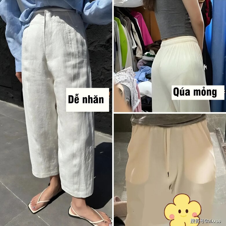 3 sai lầm khi mặc quần trắng làm &#34;phá dáng&#34;, dù bạn có chi bao nhiêu tiền thì cũng không thể sang đẹp lên được - 5