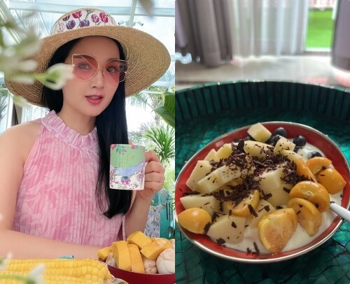 Hoa hậu Đền Hùng Giáng My ở biệt thự 1000m2 ăn đơn sơ toàn rau với tô hoa quả duy trì vẻ đẹp không tuổi - 16