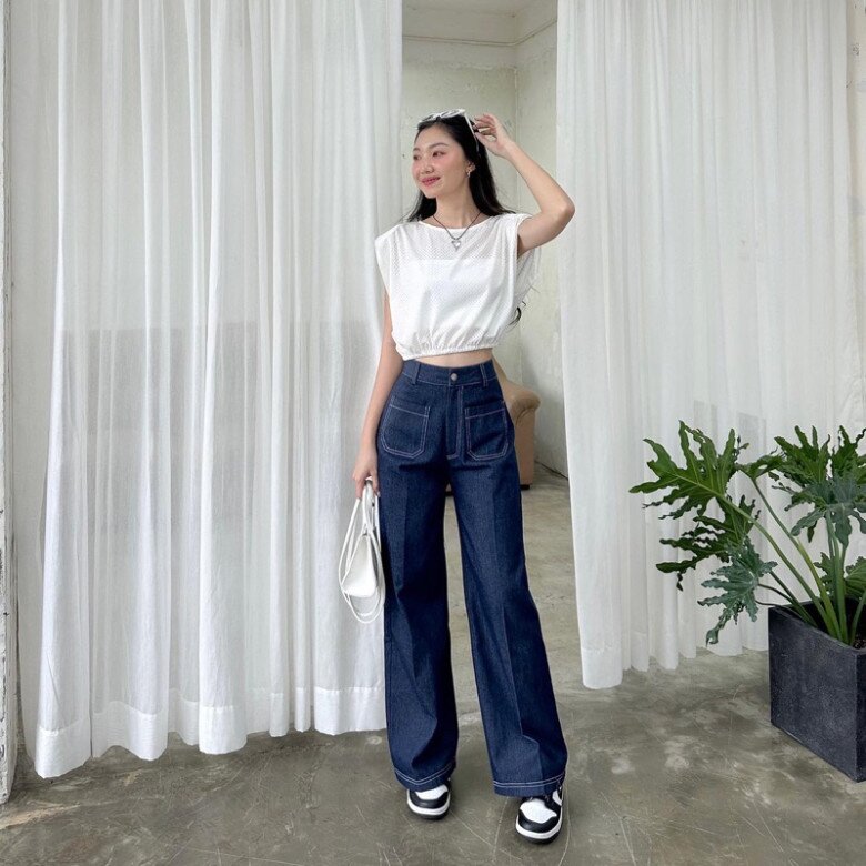 Hội sành mặc đang đua nhau săn lùng quần jeans màu gì mà lên dáng đỉnh, mặc đâu nổi đó? - 8