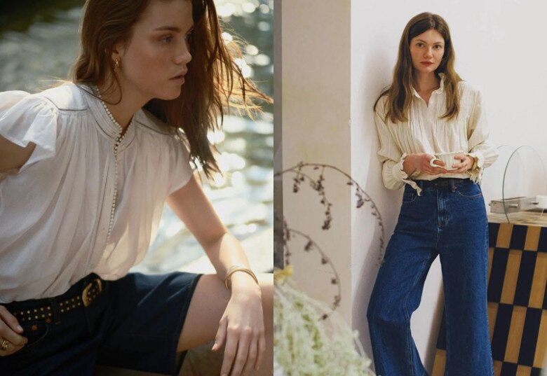 Không phải sơ mi trắng hay kẻ sọc, hội nàng thơ nên thay thế bằng 3 kiểu sơ mi này để "hack" tuổi - 6