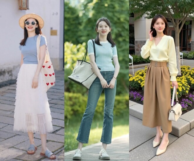 Mẫu áo tưởng chỉ dành cho mùa lạnh bất ngờ gây sốt ngày hè: "Vũ khí" hack tuổi, tăng vẻ dịu dàng và thanh lịch - 1