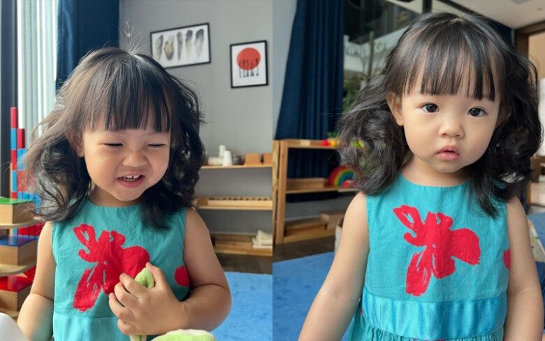 Tiểu công chúa nhà sao Việt hóa mỹ nhân với tóc xinh: Bé được khen có &#34;tướng hoa hậu&#34;, bé sao y bản chính của mẹ - 5