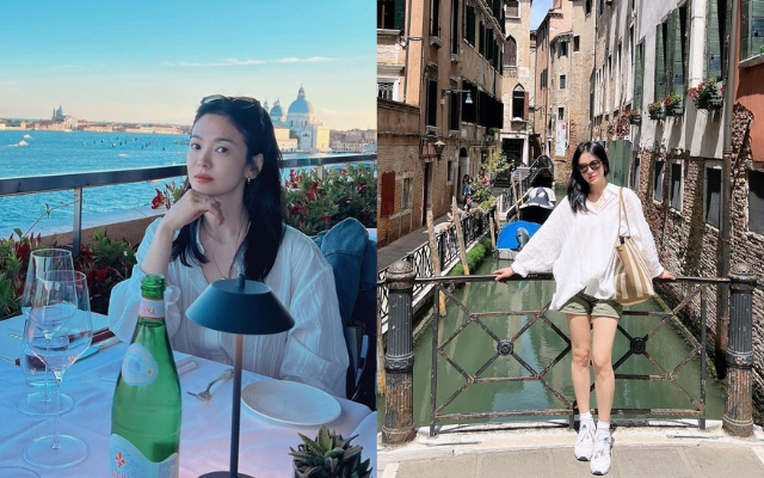 Song Hye Kyo &#34;ăn gian tuổi&#34; nhờ 5 màu trang phục cứ mặc lên là trẻ lại 10 tuổi, hợp mọi tông da - 2