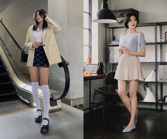 Tại sao không nên mặc váy ngắn với giày búp bê? 4 quy tắc kết hợp giày với váy đẹp miễn chê giúp chân dài miên man - 2