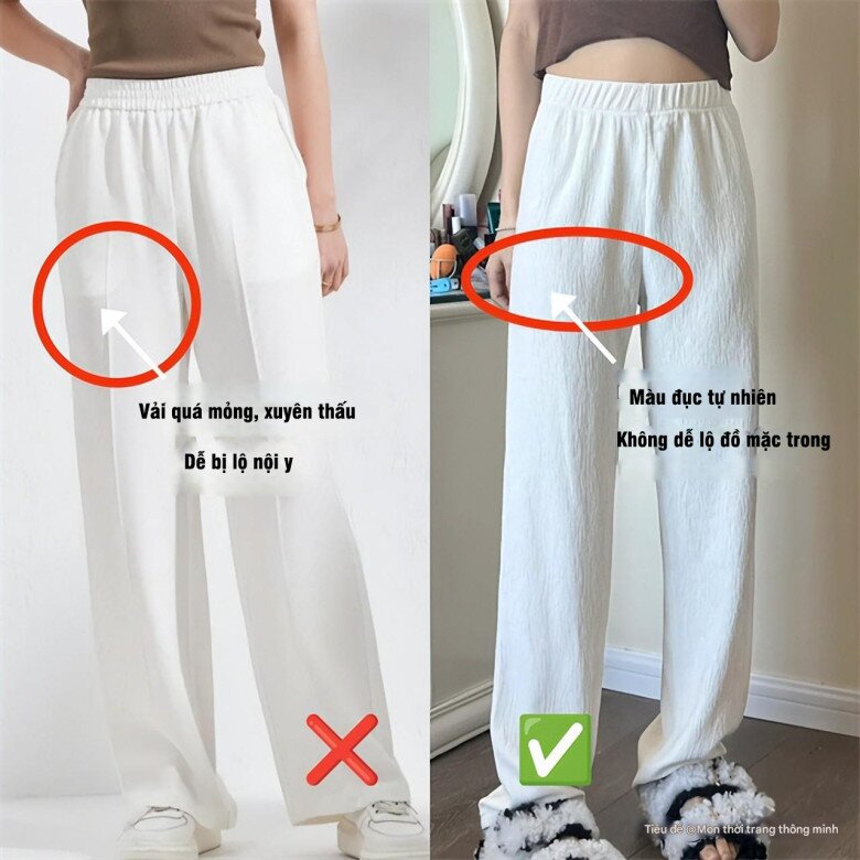 Vì sao phụ nữ 30+ nhất định phải có 1 chiếc quần trắng? 3 nên – 3 không khi diện quần trắng để không bị “phản chủ” - 6